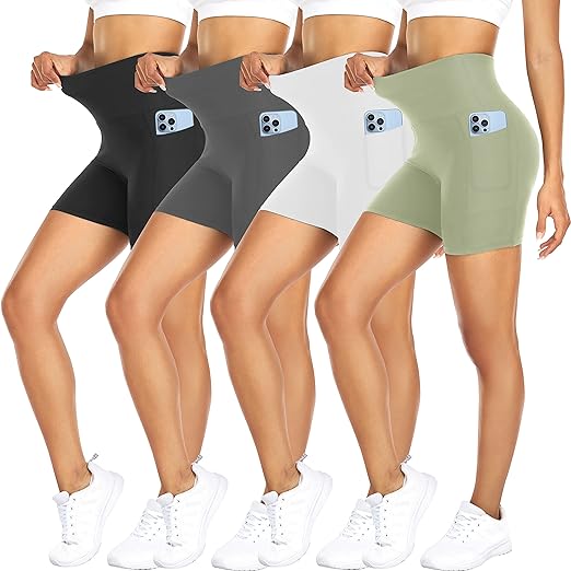 Biker Shorts for Women, Tummy Control Shorts, Tennis Shorts, Women Shorts -5 Biker Shorts for Women, Tummy Control Shorts, Tennis Shorts, Women Shorts -5